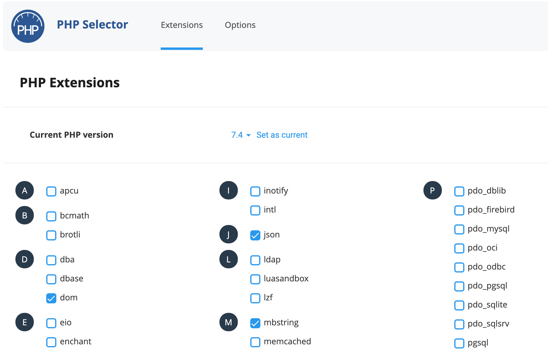 cPanel PHP Selector cPanel PHP Selector